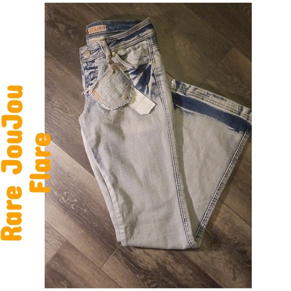 Jou Jou Denim - Rare JouJou Bleached Flare Jeans.